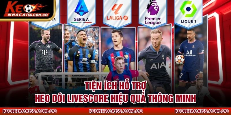 Tiện ích hỗ trợ theo dõi livescore hiệu quả thông minh